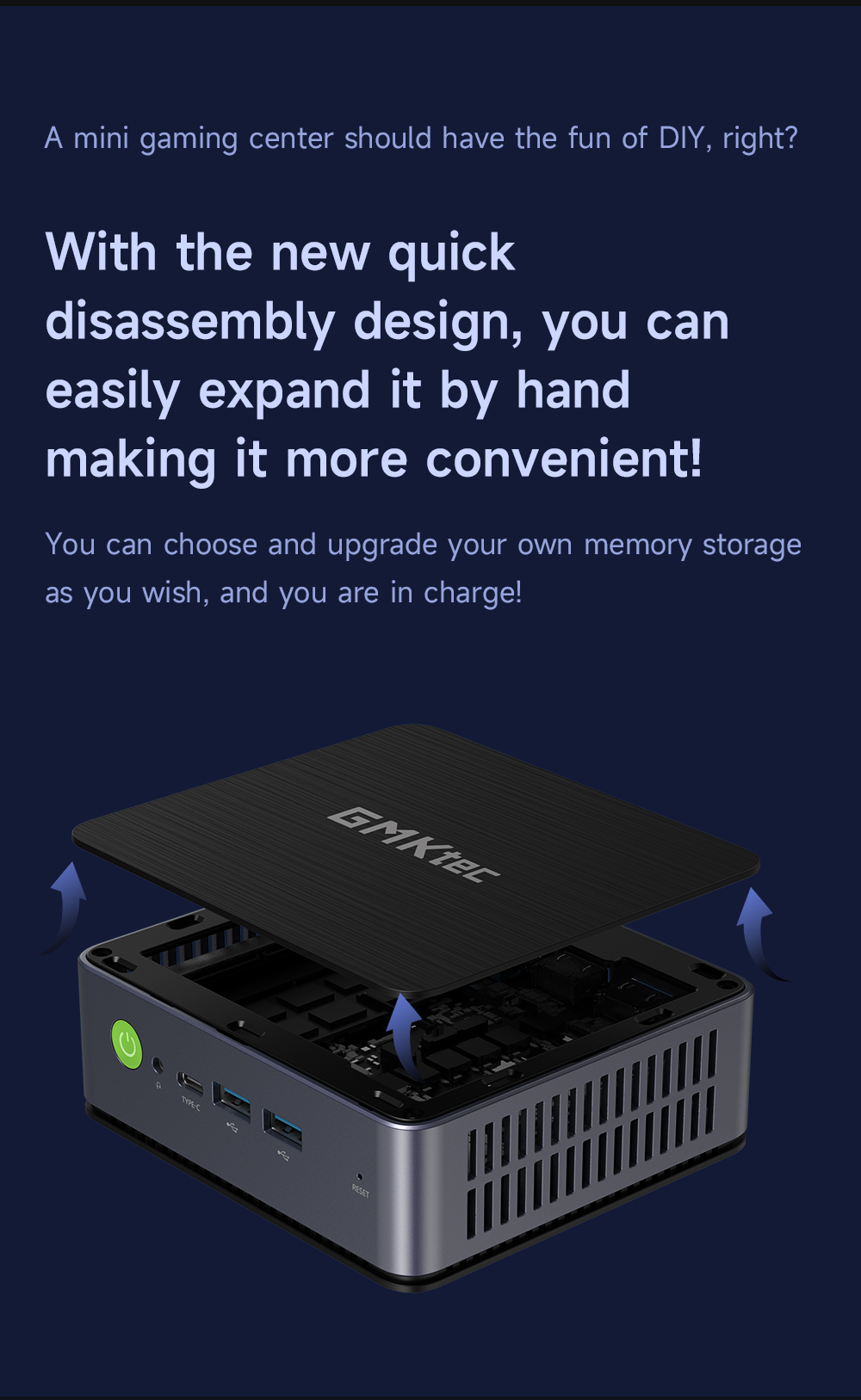 GMKTECNucBoxK2AMDRyzen77735HSMiniPC32GBRAM512GBSSDOctaCoreWIFI6BT52HDMIType-C4KTripleDisplayWindows1-1998190-10