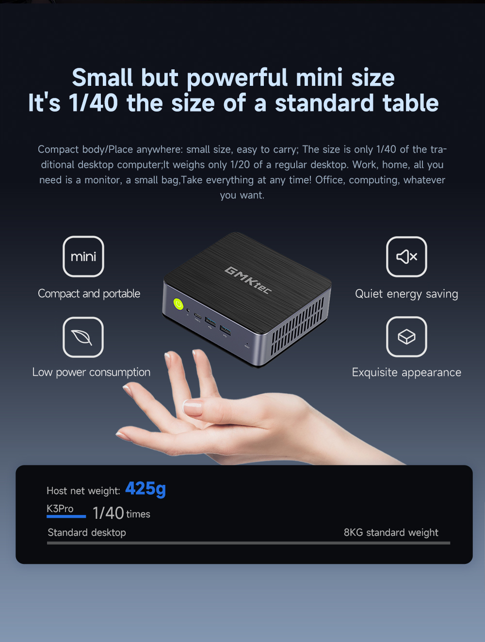 GMKTECNucBoxK3ProIntelCorei712650HMiniPC24GBLPDDR5RAM1TBSSDDecaCoreWIFI6BT52HDMIType-C4KTripleDispla-1998204-8