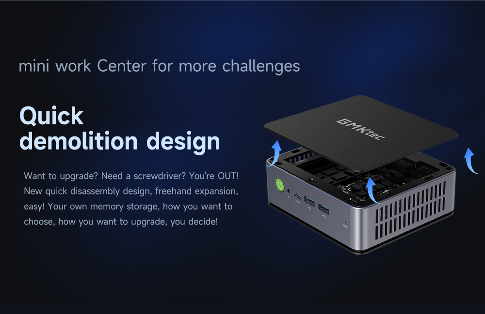 GMKTECNucBoxK3ProIntelCorei712650HMiniPC24GBLPDDR5RAM1TBSSDDecaCoreWIFI6BT52HDMIType-C4KTripleDispla-1998204-9