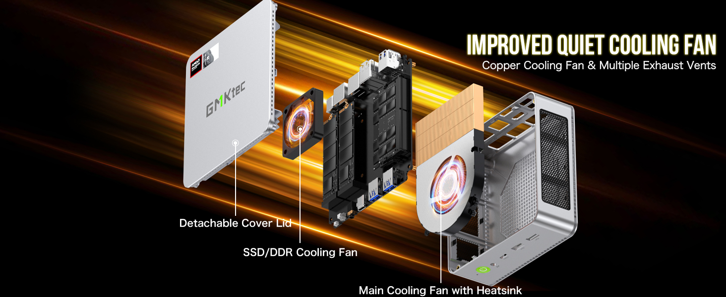 GMKtecK9IntelCoreUltra125H14Cores18ThreadsMiniPC16GB32GBDDR5RAM1TBSSD4KTripleOutputWIFI6BT52HDType-C-2015788-7