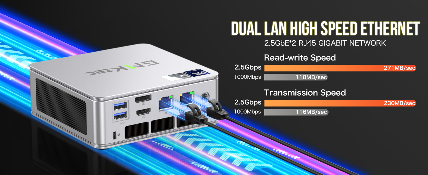 GMKtecK9IntelCoreUltra125H14Cores18ThreadsMiniPC16GB32GBDDR5RAM1TBSSD4KTripleOutputWIFI6BT52HDType-C-2015788-8