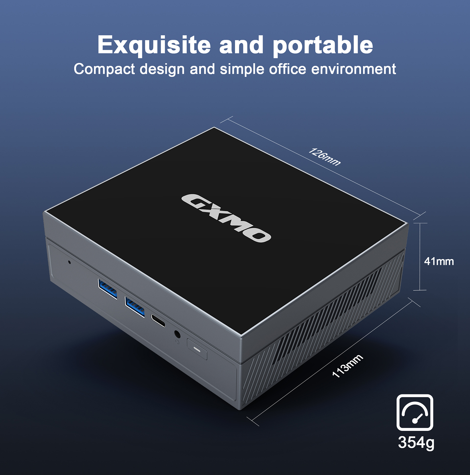 GXMOGX55IntelCeleronN5105MiniPC16GBDDR4512GBSSDDualHDType-C4KTripleOutputWiFi5Windows11MiniComputerD-2015787-11