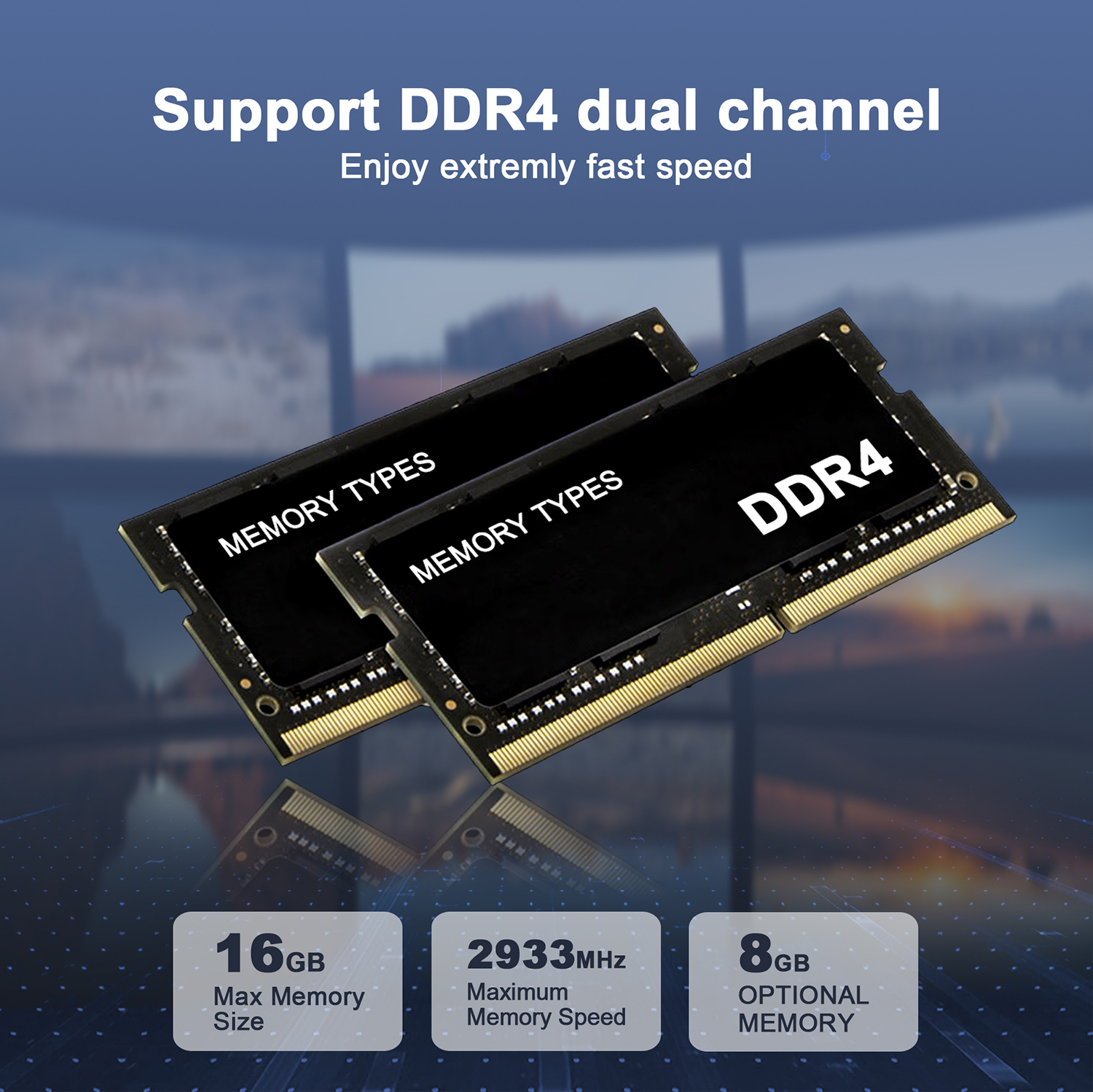 GXMOGX55IntelCeleronN5105MiniPC16GBDDR4512GBSSDDualHDType-C4KTripleOutputWiFi5Windows11MiniComputerD-2015787-5