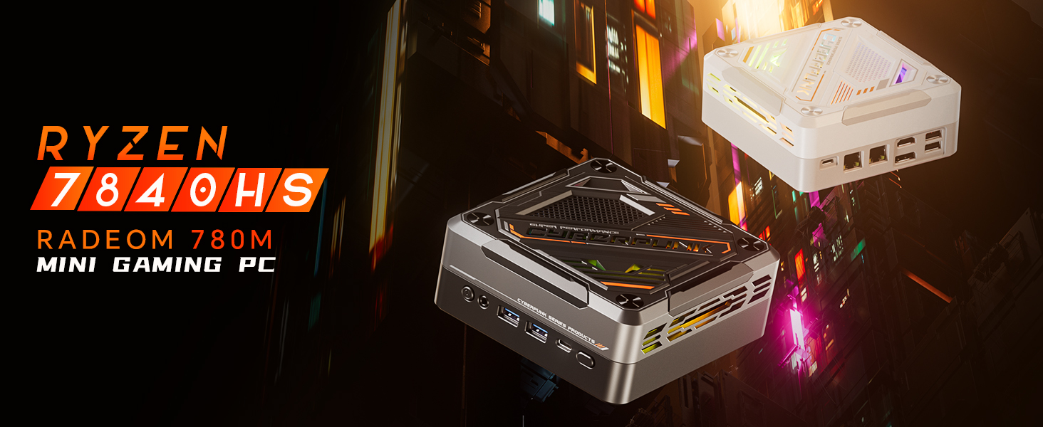 T-BAOMN78AMDRyzen77840HSMiniPC32GBRAM1TBSSD4KTripleOutputWIFI6BT52HDUSB32Type-CRGBLightEffectMiniCom-2001455-1
