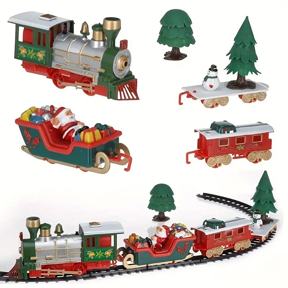 22pcsTrainToyElectricChristmasThemeDreamyMusicTrackSetChildrenEnvironmentalProtectionTrainsToysGifts-2001749-4