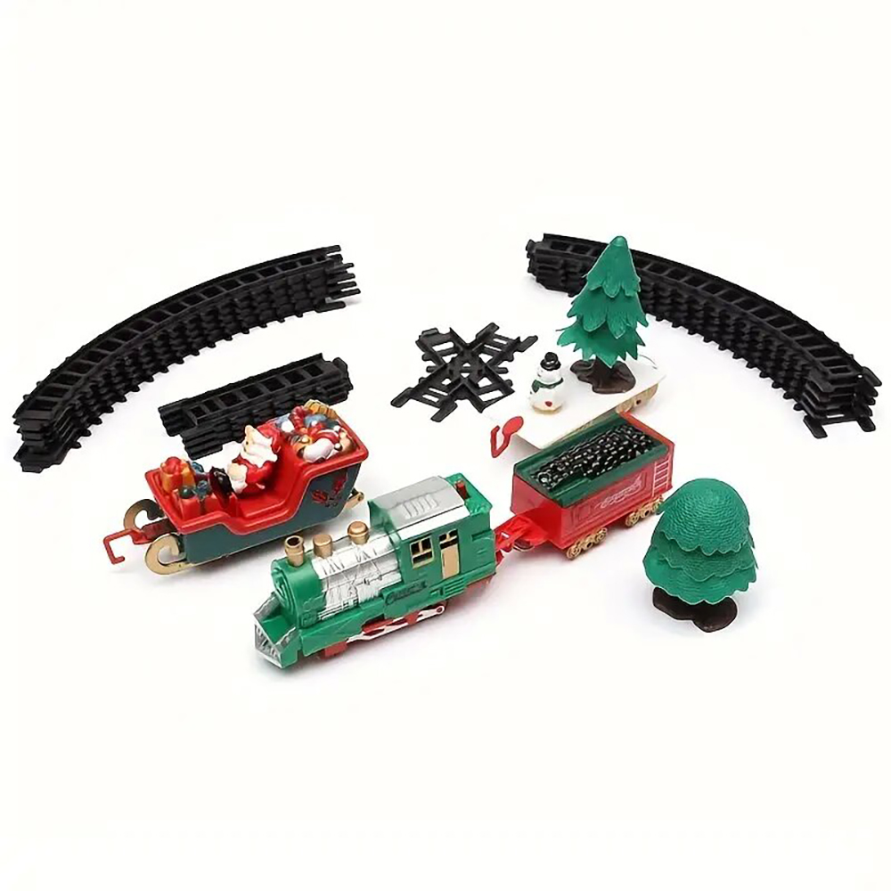 22pcsTrainToyElectricChristmasThemeDreamyMusicTrackSetChildrenEnvironmentalProtectionTrainsToysGifts-2001749-5