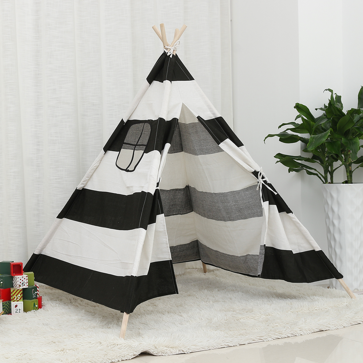 16mKidsPlayTentCottonTeepeeWigwamSleepingHouseIndoorOutdoor-1825840-12