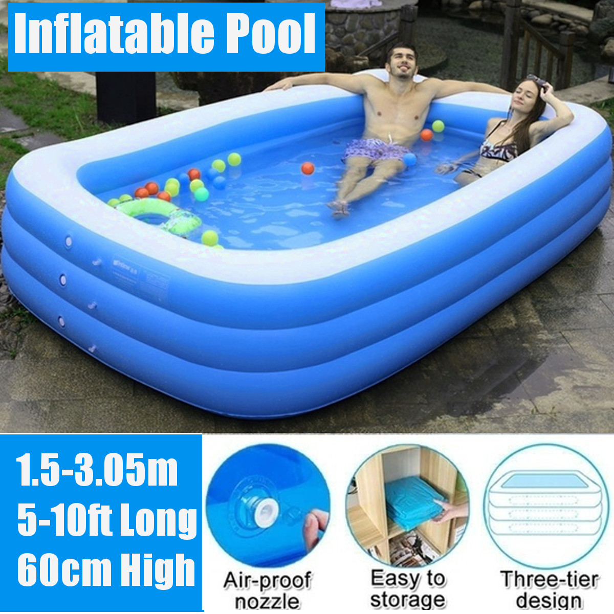 3-LayerBlueAndWhiteInflatableFoldablePortableSwimmingPoolBathtubforAdultChildrenHome-1708546-1