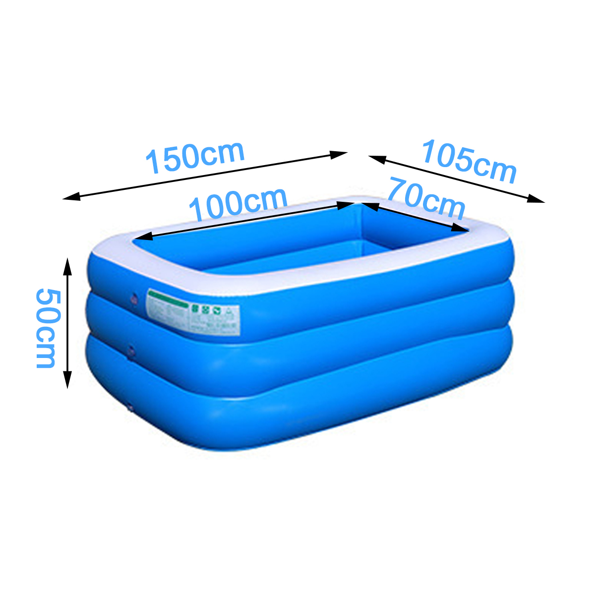 3-LayerBlueAndWhiteInflatableFoldablePortableSwimmingPoolBathtubforAdultChildrenHome-1708546-8