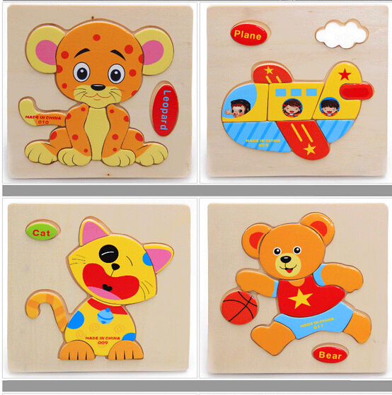 BabyKidChildrenLovelyAnimalFruitVehicleWoodenEarlyLearningEducationalPuzzleToy-983831-7