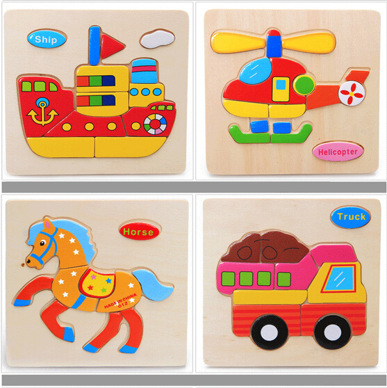 BabyKidChildrenLovelyAnimalFruitVehicleWoodenEarlyLearningEducationalPuzzleToy-983831-9