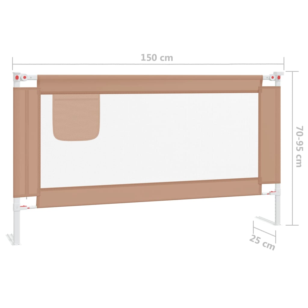 Bedrailtoddler150x25cmfabrictaupe-1970058-6