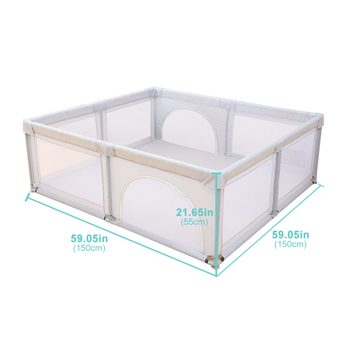 Bioby15X15MChildrensPlaygroundfurnitureBabyPlaypenBedBarriersSafetyModularFoldingBabyParkBabyCribBal-1936073-16