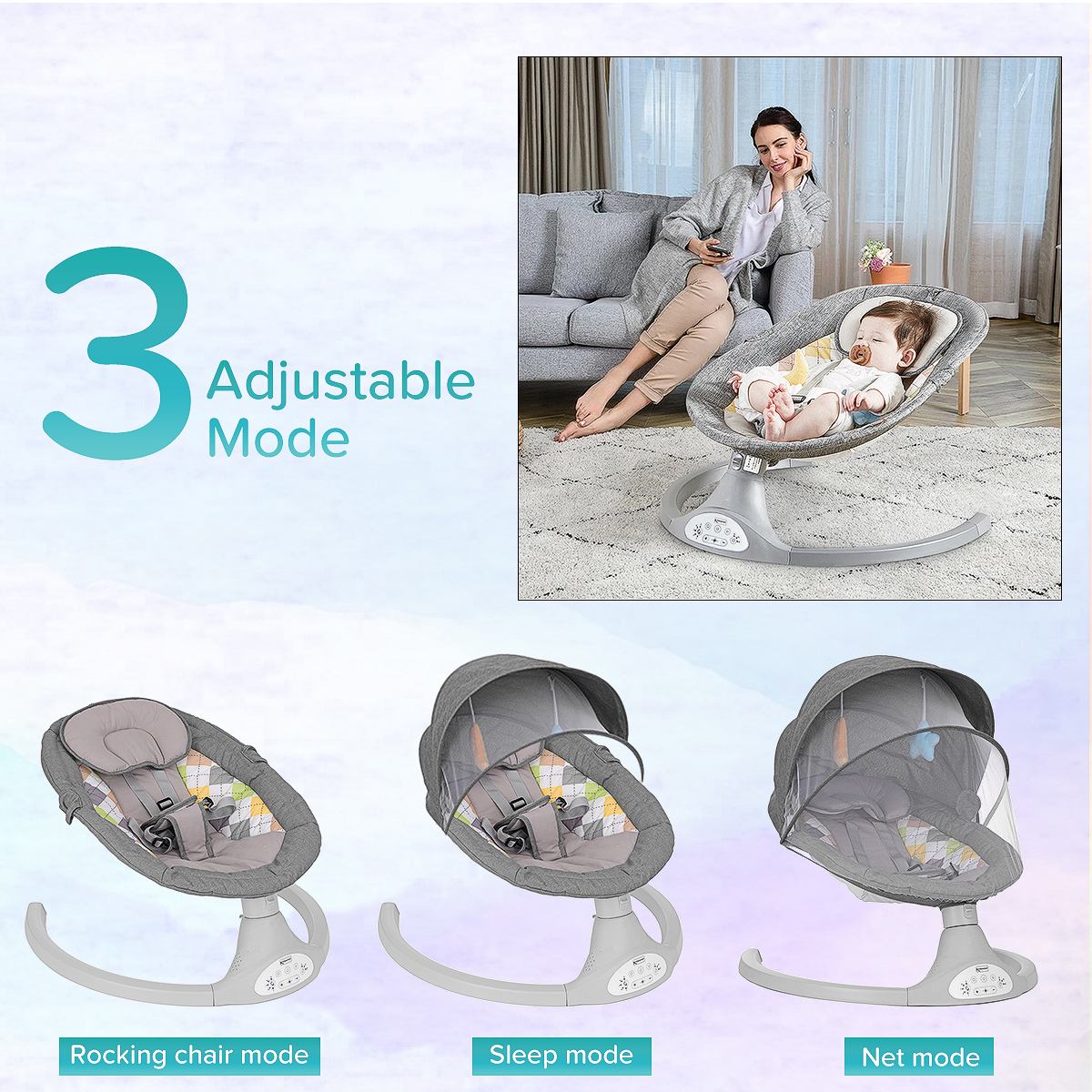 BiobyElectricBabySwingChairFiveSwingAngleModesBabyRockingChairsBluetoothMusicRemoteControlBabyBounce-1941473-3