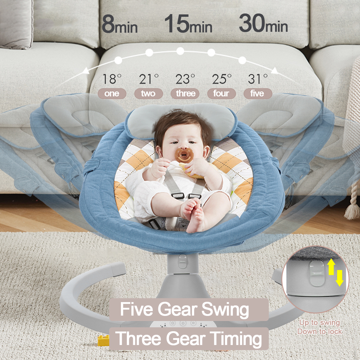 BiobyElectricBabySwingChairFiveSwingAngleModesBabyRockingChairsBluetoothMusicRemoteControlBabyBounce-1941473-5