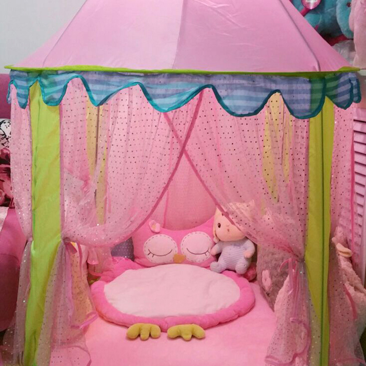 ChildrenKidsTeepeePlayTentPrincessCastleGirlsPlayhouseIndoor-1819398-4