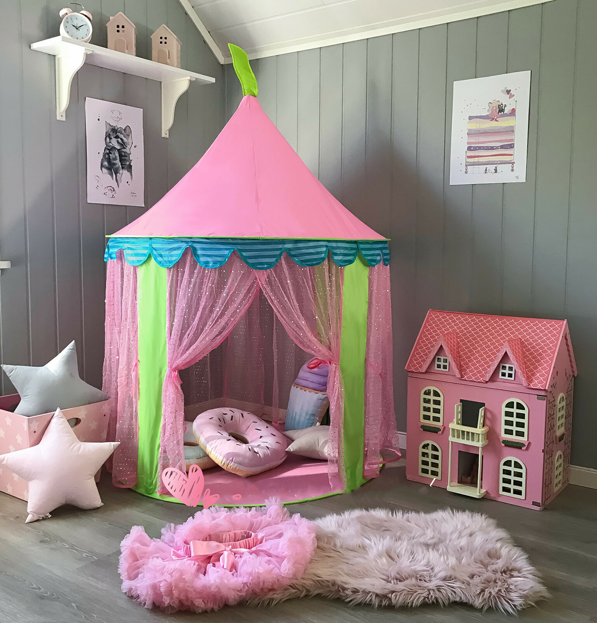 ChildrenKidsTeepeePlayTentPrincessCastleGirlsPlayhouseIndoor-1819398-6