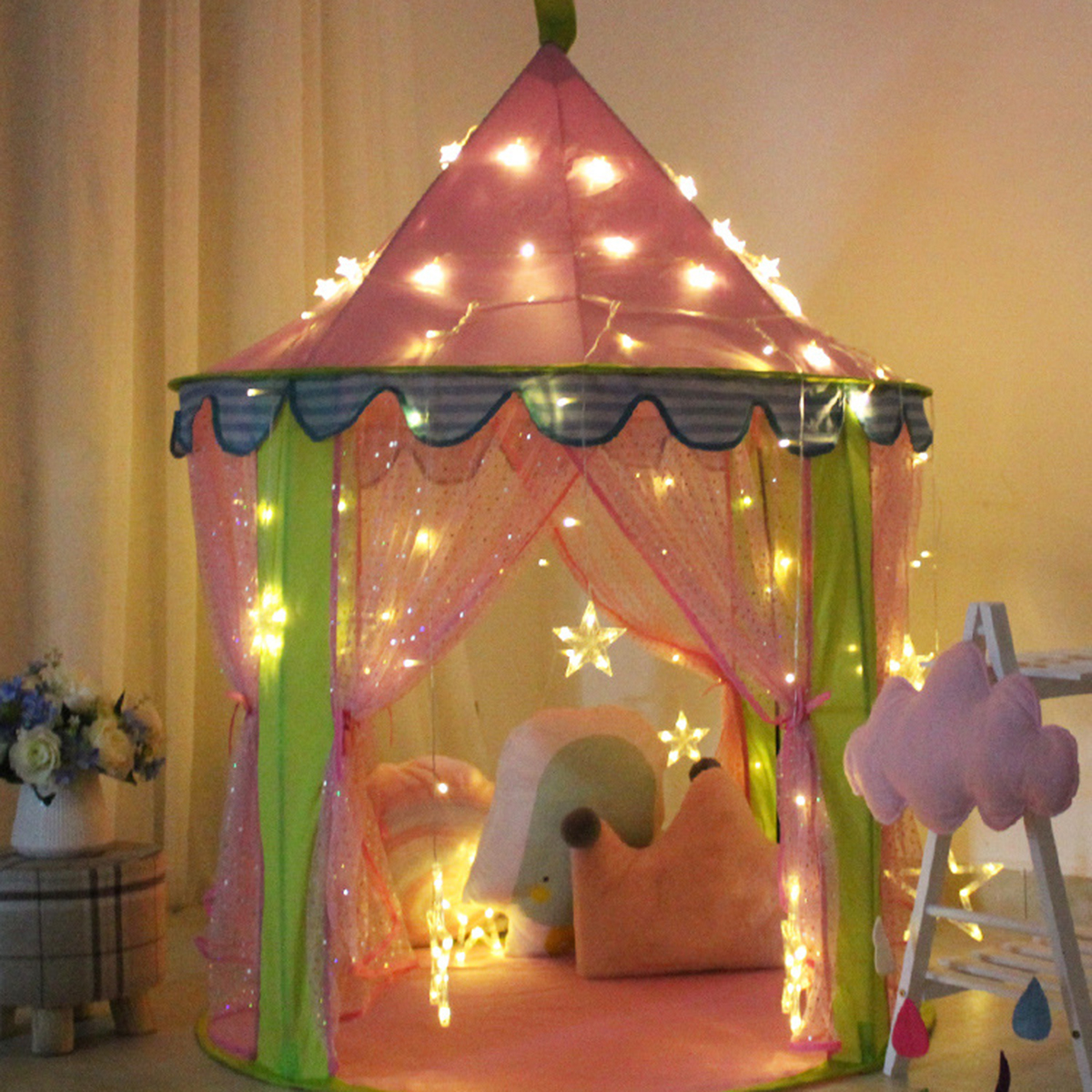 ChildrenKidsTeepeePlayTentPrincessCastleGirlsPlayhouseIndoor-1819398-9