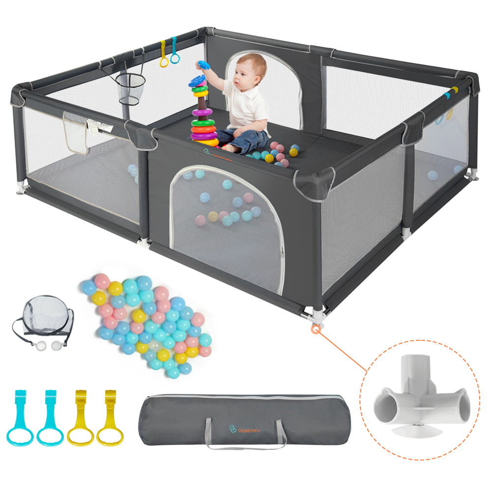 ComomyLargeBabyPlaypenPlayYardPortableIndoorOutdoorGateKidsActivityBabyFence-1978213-6