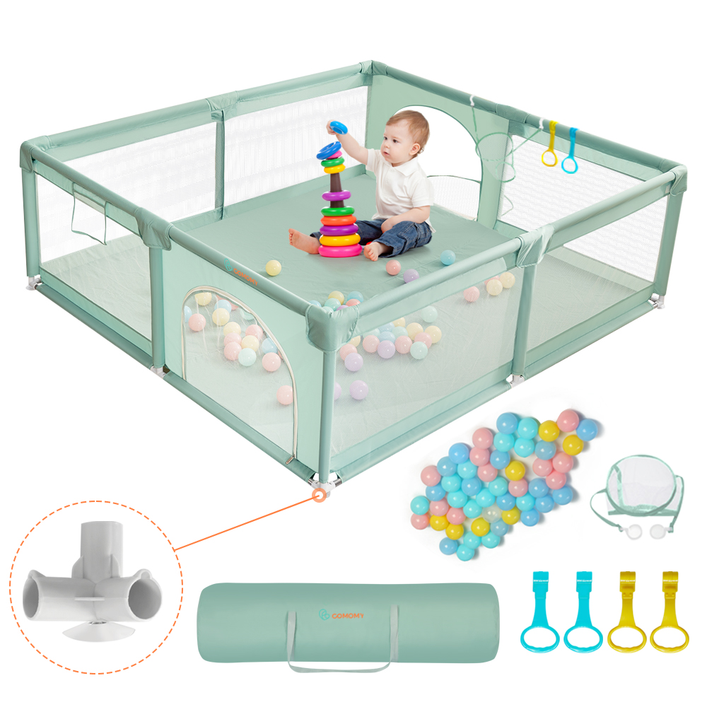 ComomyLargeBabyPlaypenPlayYardPortableIndoorOutdoorGateKidsActivityBabyFence-1978213-7