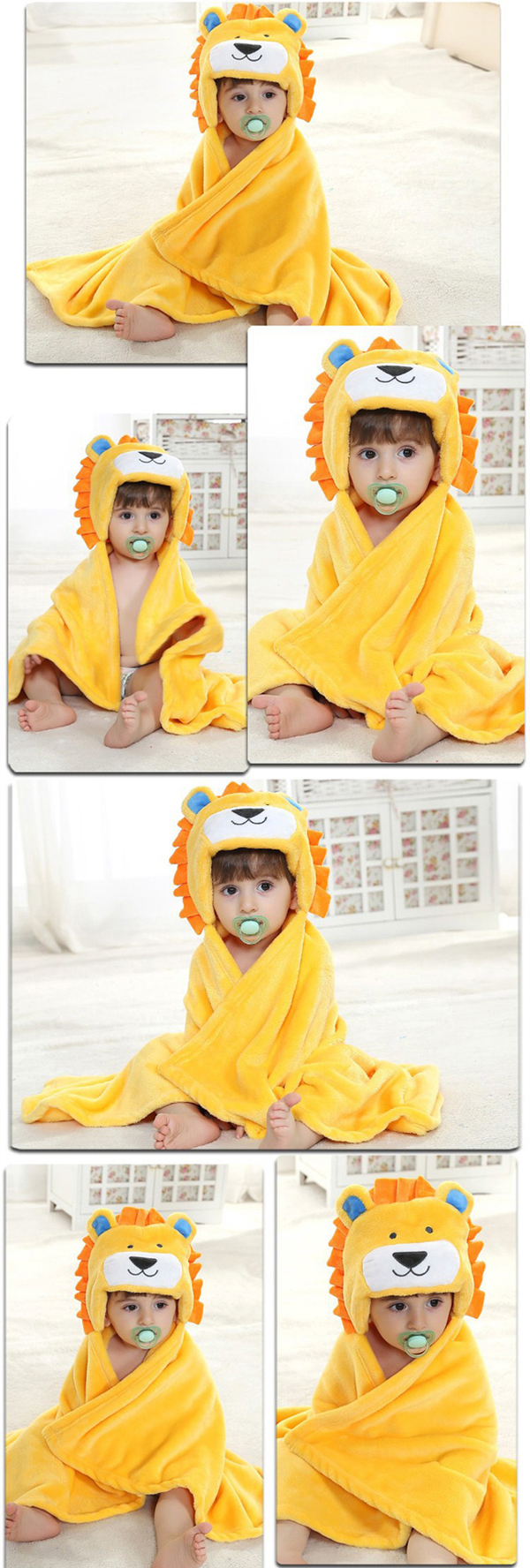 CuteAnimalCartoonBabyInfantWrapParisarcSoftFlannelBlanketQuiltBathrobe-985315-4