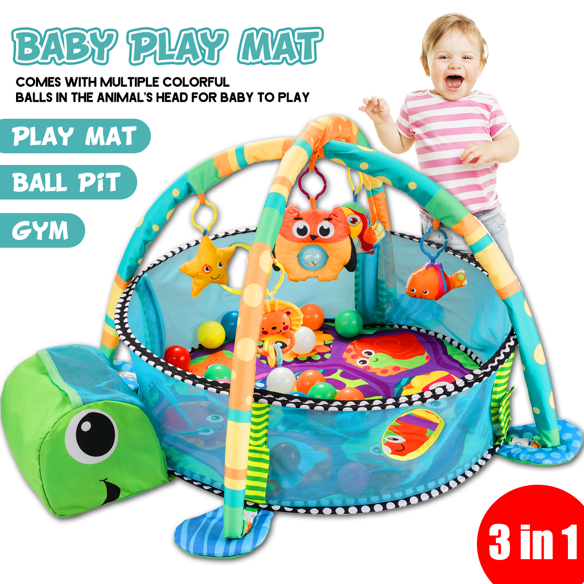 CuteTurtleBaby3in1PlayMatForChildrenCrawlingGymMatBlanketInfantPlayRugKidActivityMatBabyTapeteInfant-1645780-1