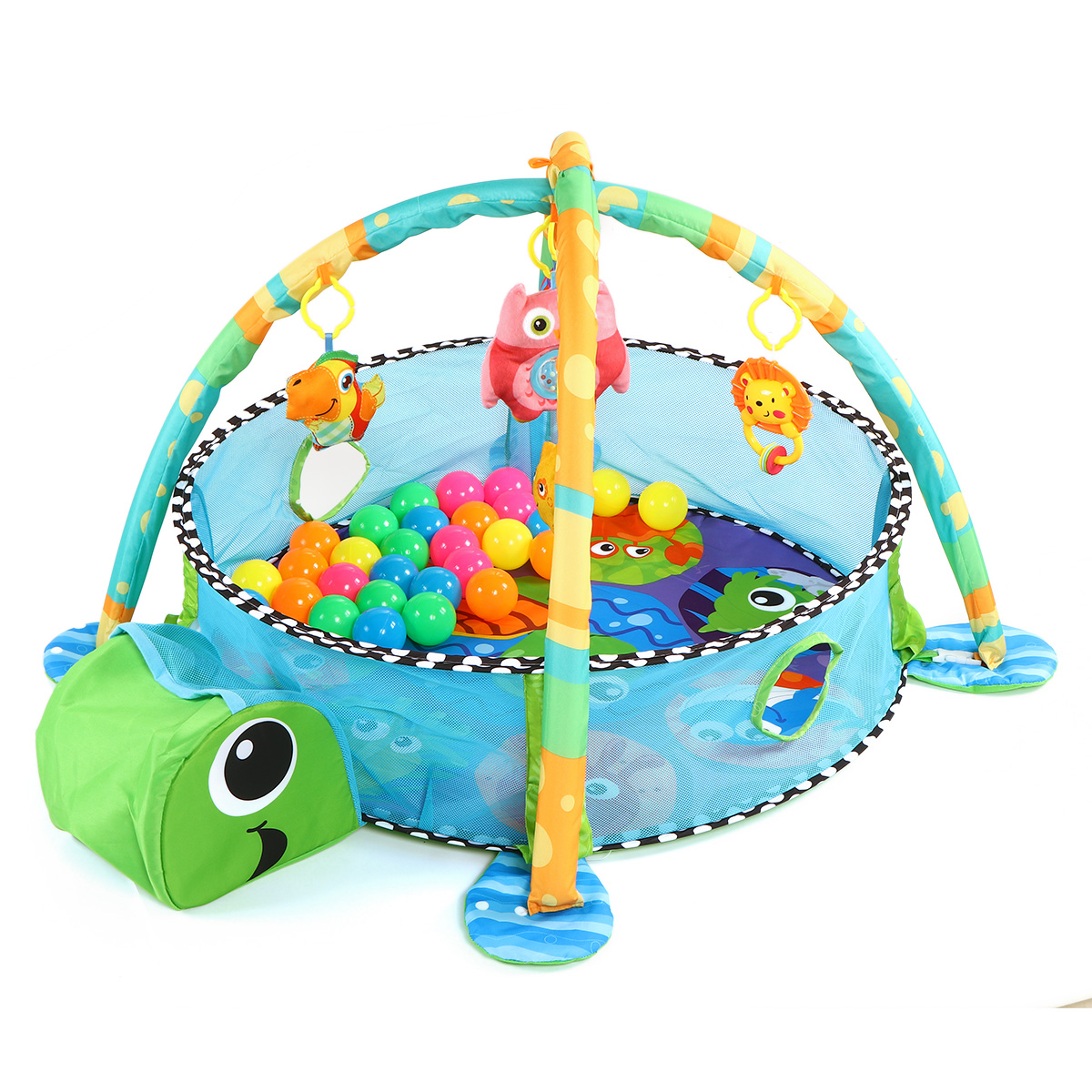 CuteTurtleBaby3in1PlayMatForChildrenCrawlingGymMatBlanketInfantPlayRugKidActivityMatBabyTapeteInfant-1645780-8