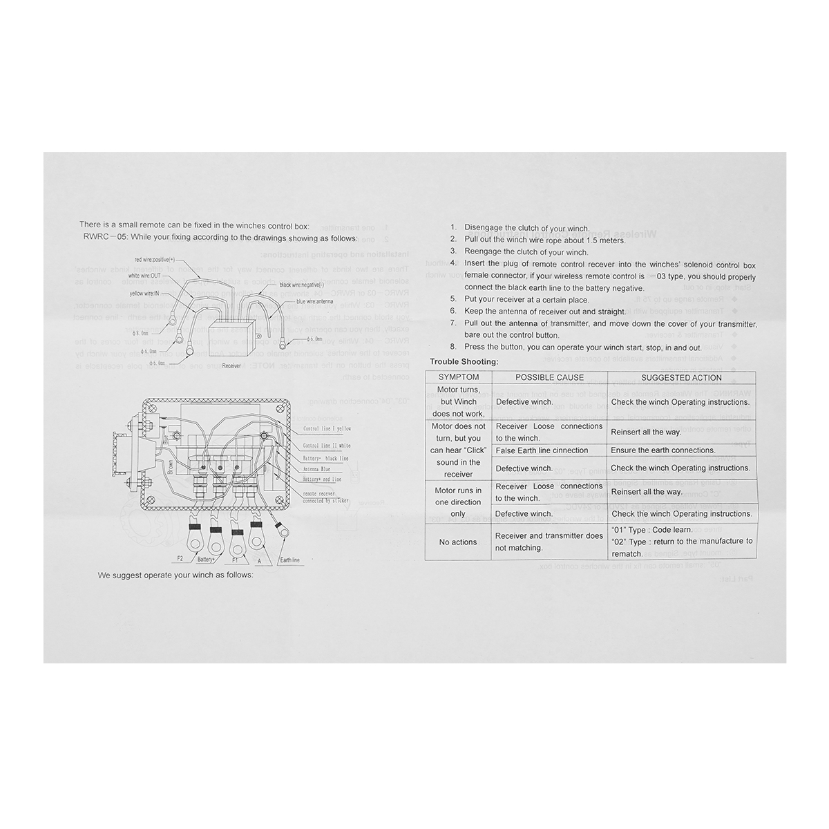 12V24VRecoveryElectricWinchWirelessRemoteControlControllerforTruckATVUTVWinch-1979405-9