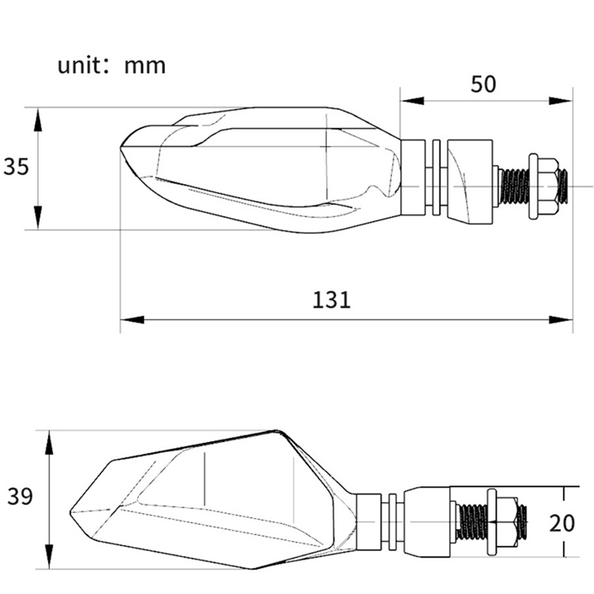 12VMotorcycleLEDTurnSignalLightsRunningDaytimeLightBrightnessDRL-1375308-7