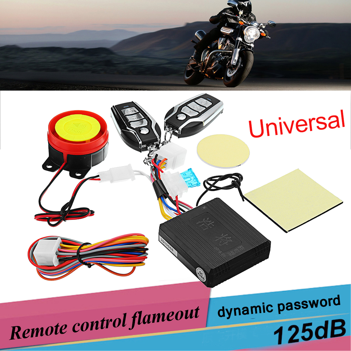 12VMotorcycleTwo-wayAnti-theftSecurityAlarmSystemwithEngineStartElectricScooterRemoteControlKey-2010401-1