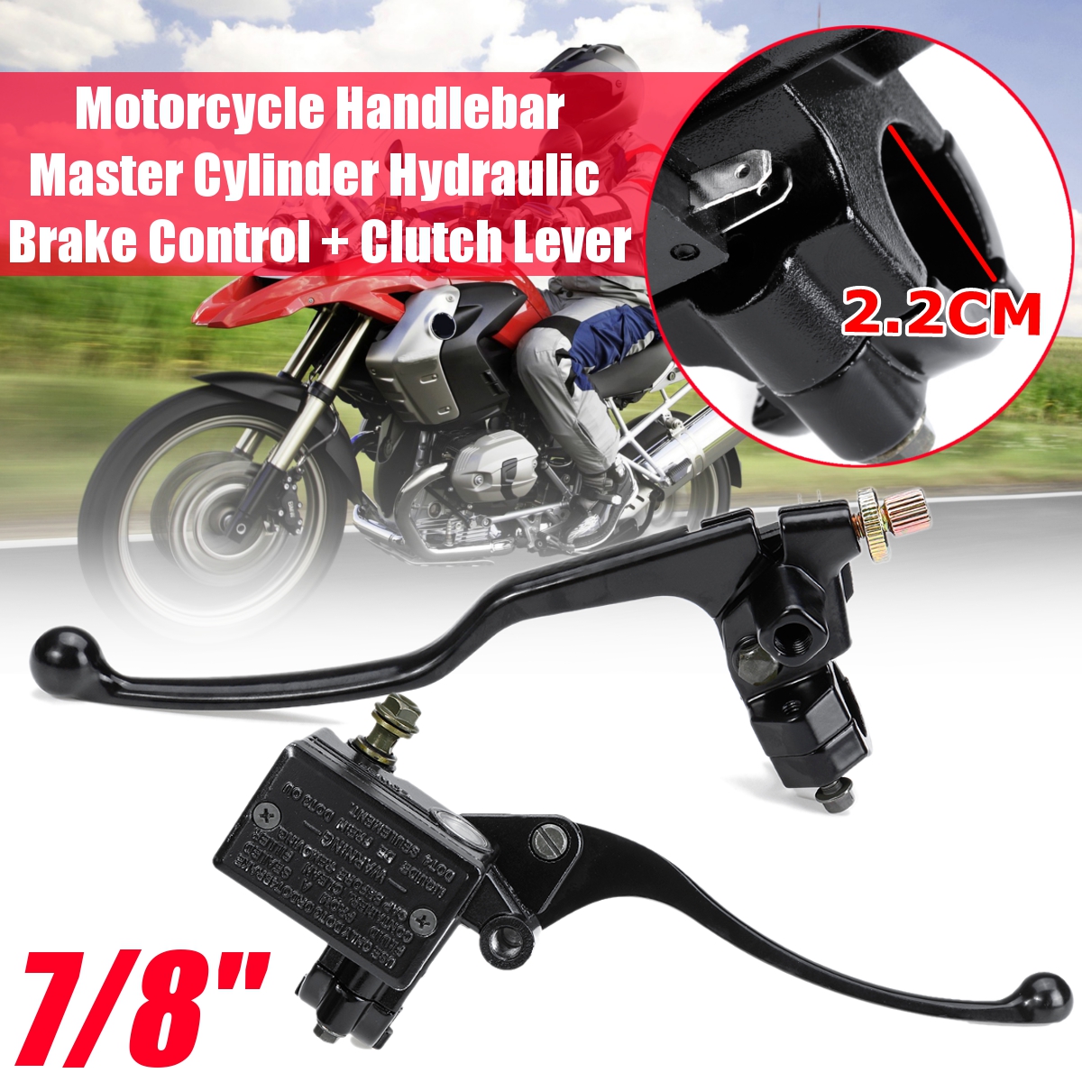 22mm78HandlebarMasterCylinderHydraulicBrakeControlClutchLeverFront-1611556-1