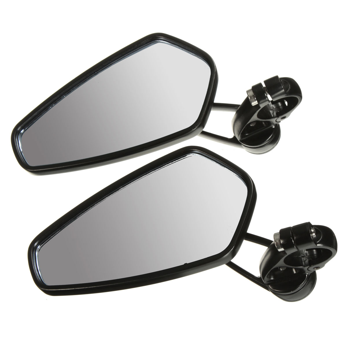 2Pcs78Inch22mmMotorcycleHandleBarEndRearviewSideMirrorsAluminumUniversal-1682437-3