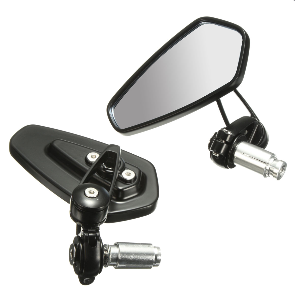 2Pcs78Inch22mmMotorcycleHandleBarEndRearviewSideMirrorsAluminumUniversal-1682437-5