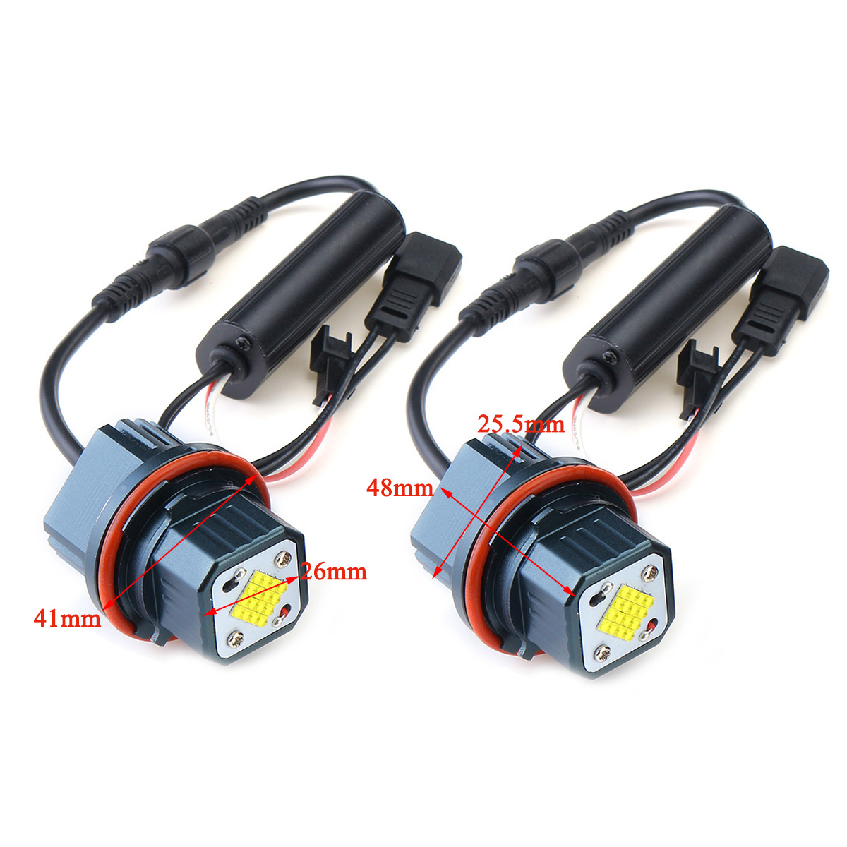 2Pcs80WErrorFreeLEDAngelEyesMarkerHaloRingLightForBMWE39E53E60E65-1674641-1