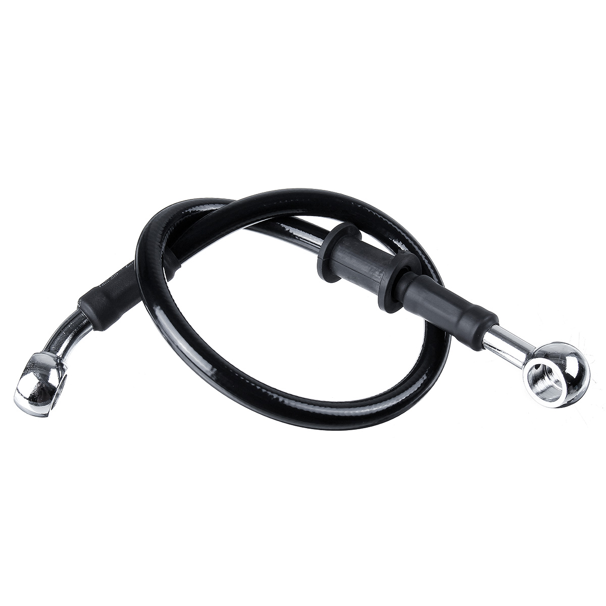 30cm-220cmMotorcycleBikeBraidedBrakeClutchOilHosesLinePipeCableBlack-1665303-1