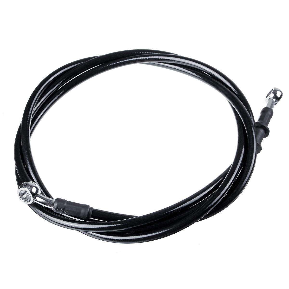 30cm-220cmMotorcycleBikeBraidedBrakeClutchOilHosesLinePipeCableBlack-1665303-3