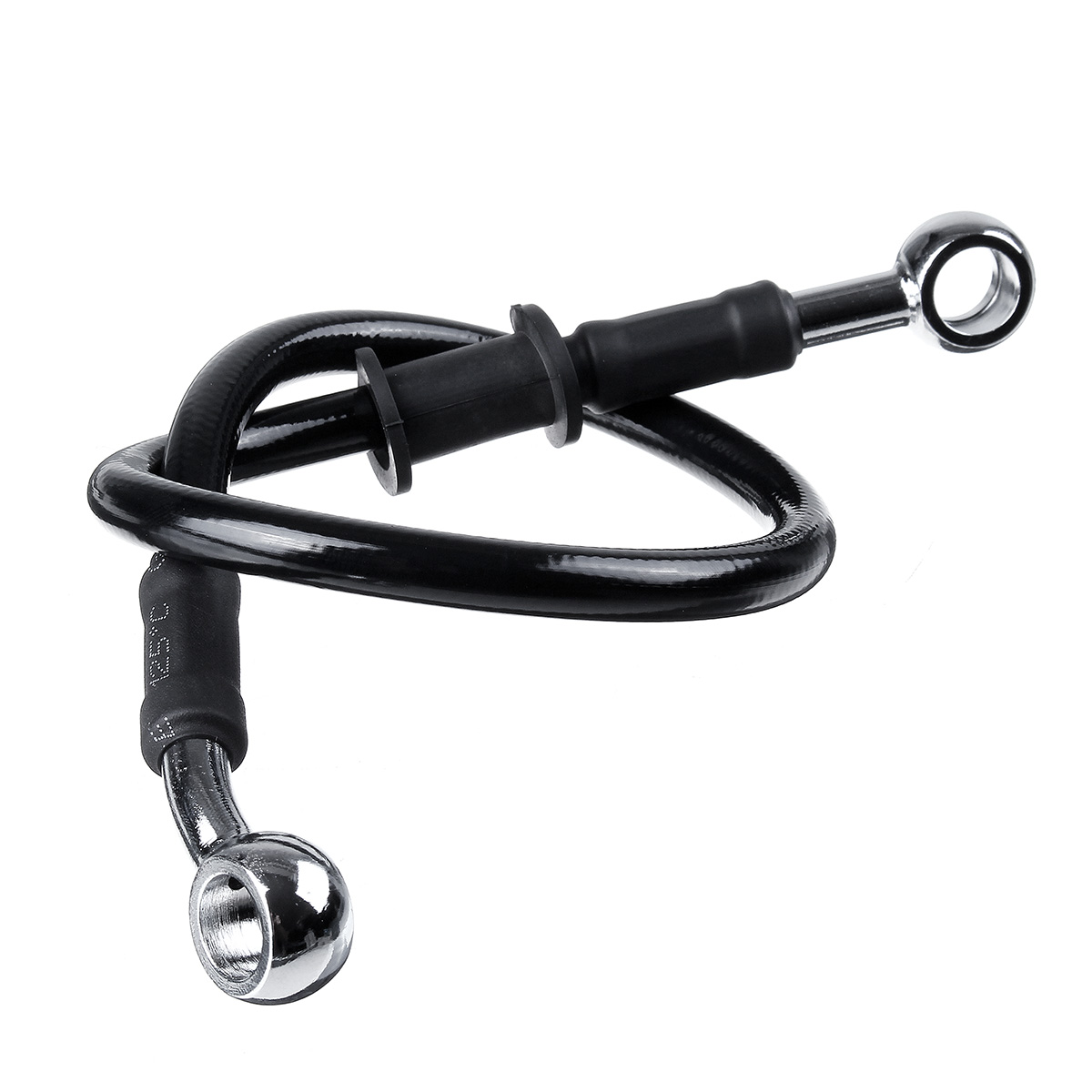 30cm-220cmMotorcycleBikeBraidedBrakeClutchOilHosesLinePipeCableBlack-1665303-5
