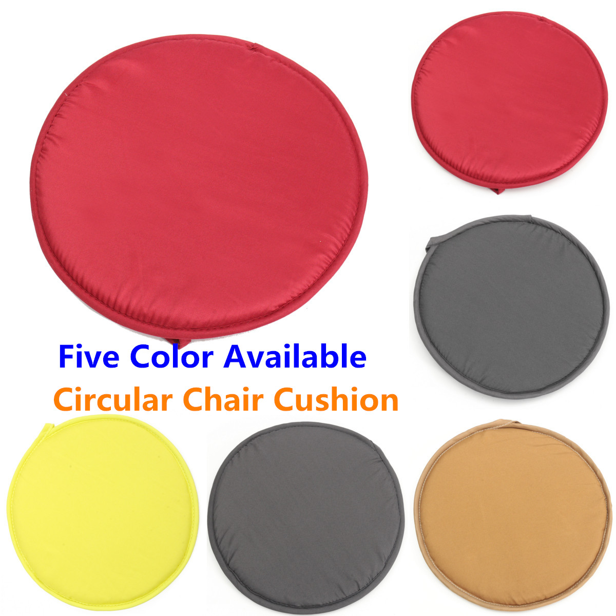 30x30cmRoundCircularRemovableChairCushionSeatPadsSoftCoversBistroDiningHomeMultipurpose-1640735-1
