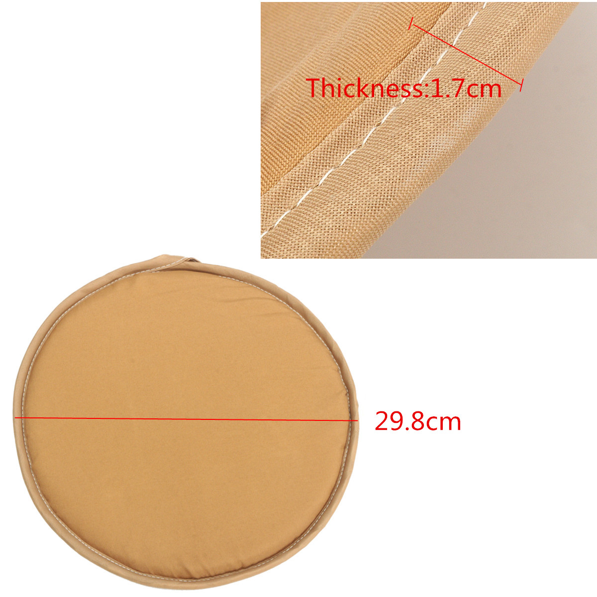 30x30cmRoundCircularRemovableChairCushionSeatPadsSoftCoversBistroDiningHomeMultipurpose-1640735-2