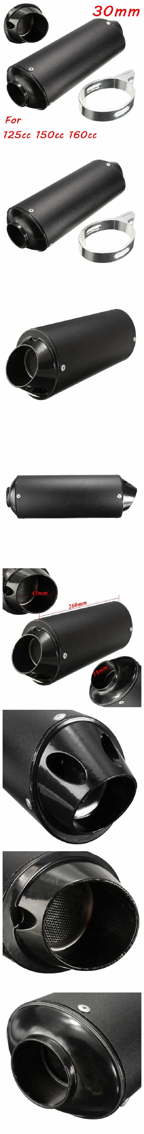 38mmMotorcycleExhaustMufflerTipPipefor125150160ccDirtPitBikeATV-1009587-1