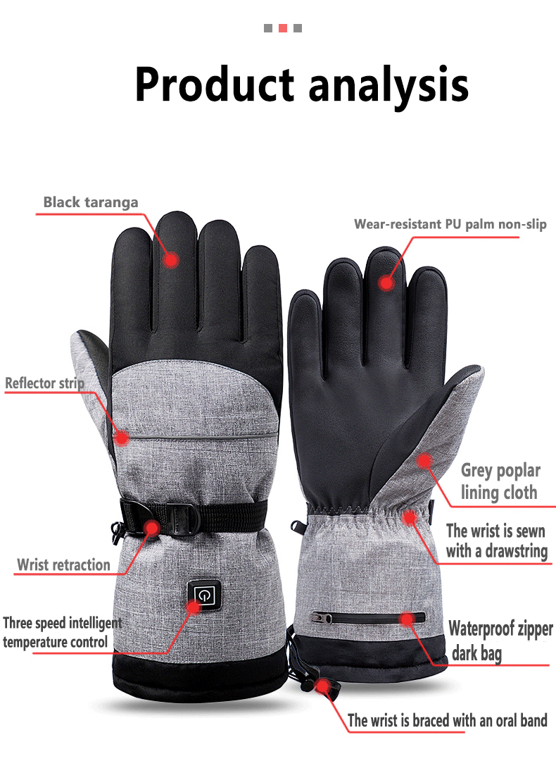 3GearTemperatureControlMotorcycleRidingGloves5000mAhBatteryWinterHeatedWarmGlovesforOutdoorSports-1998058-13