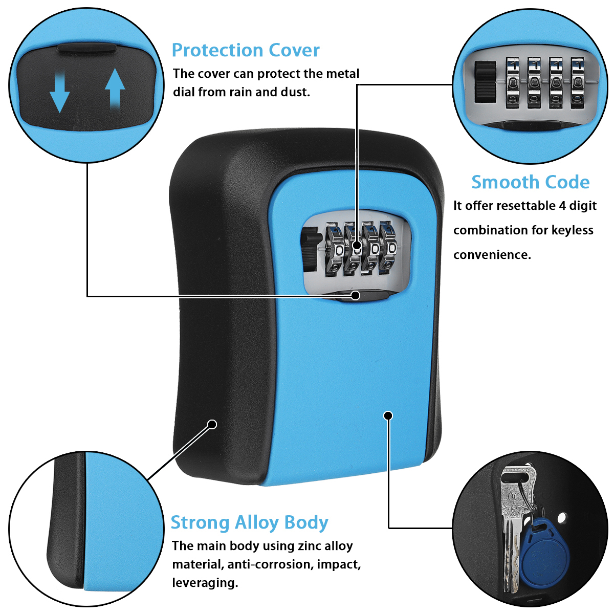 4DigitCombinationKeyLockBoxOutdoorWallMountSafeSecurityStorageCase-1813693-9