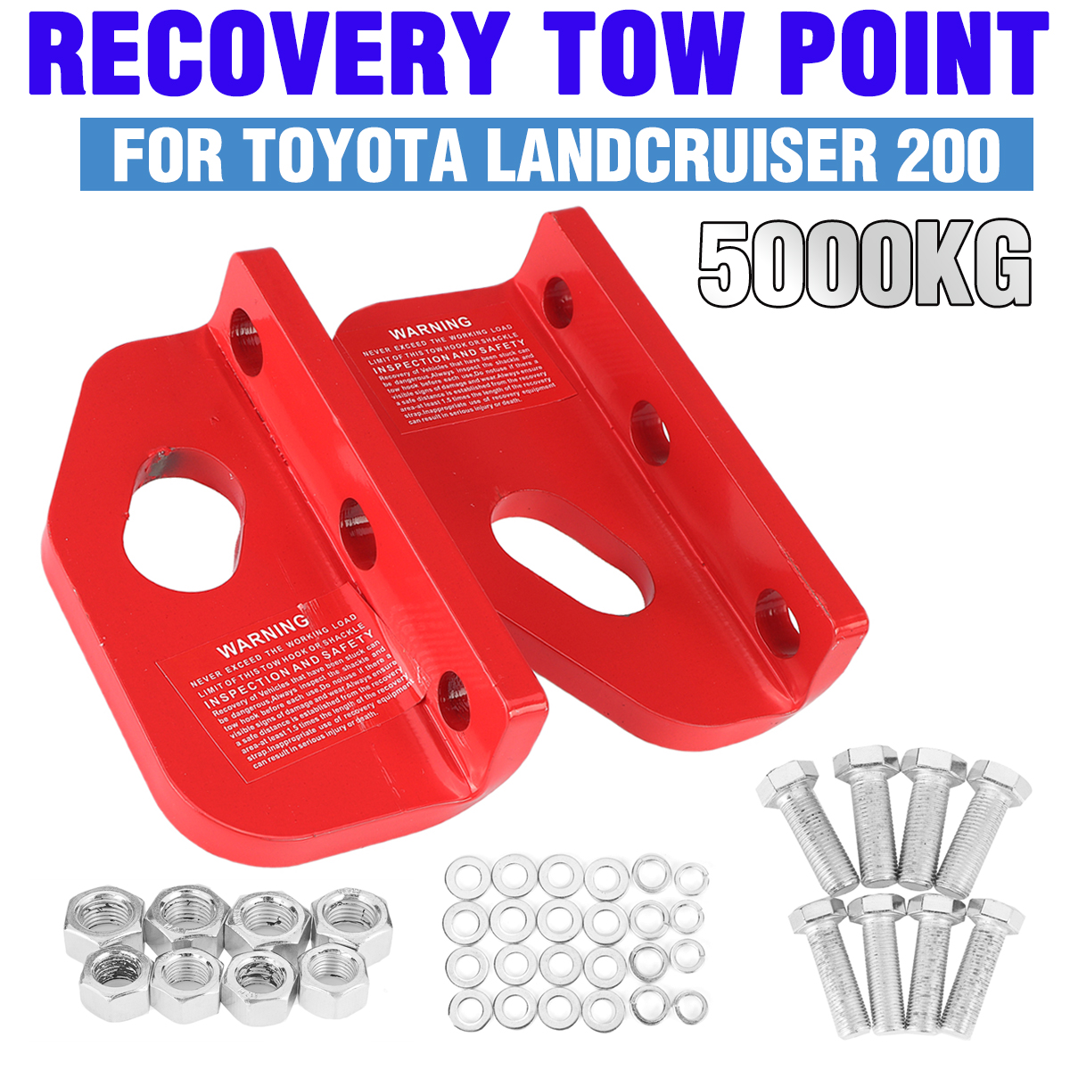 5000KGPairRecoveryTowPointKitHitchForToyotaLandCruiser200Series-1948457-1