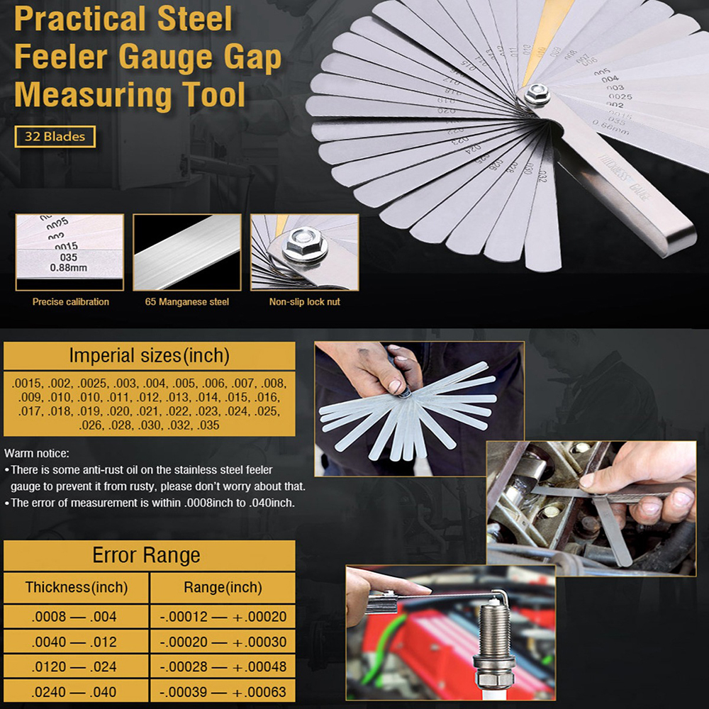 32BladesSteelFeelerGaugeDualMarkedMetricandImperialMeasuringTool-2006001-12