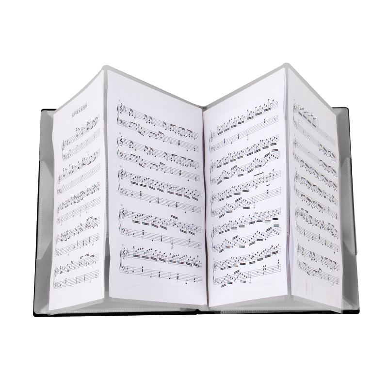 FB-04A4SizeMusicScoreHolderPaperSheetDocumentFileOrganizerMusicPaperFolder40PocketsforGuitarViolinPi-1824051-5