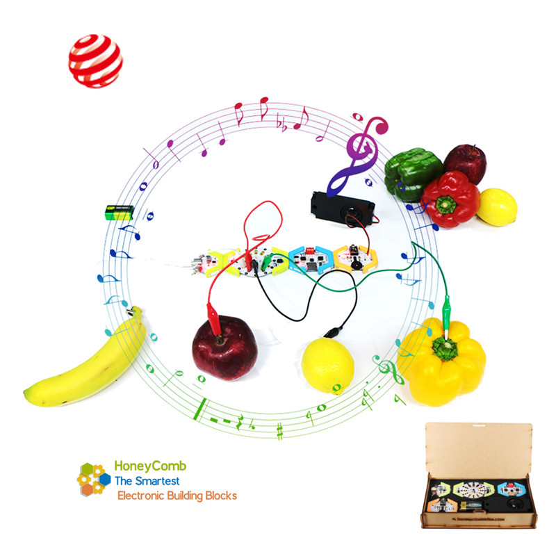 HoneyCombDIYProgrammableDigitalElectronicKitBlockMusicPlayTouchSoundSpeakerForKids-1232995-1