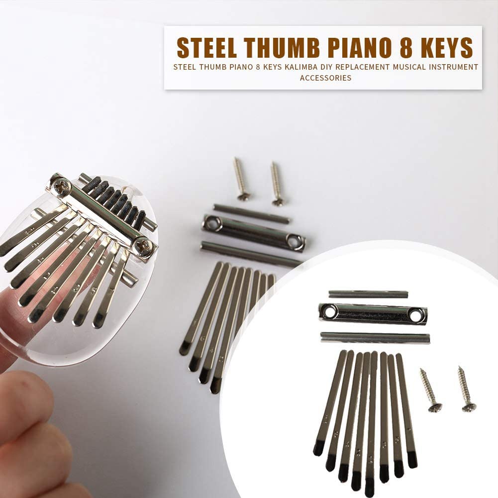 Muspor8KeyThumbPianoKalimbaBridgeSaddle8KeySetDIYSparePartsGuitarAccessoriesLuthierTool-1811749-3