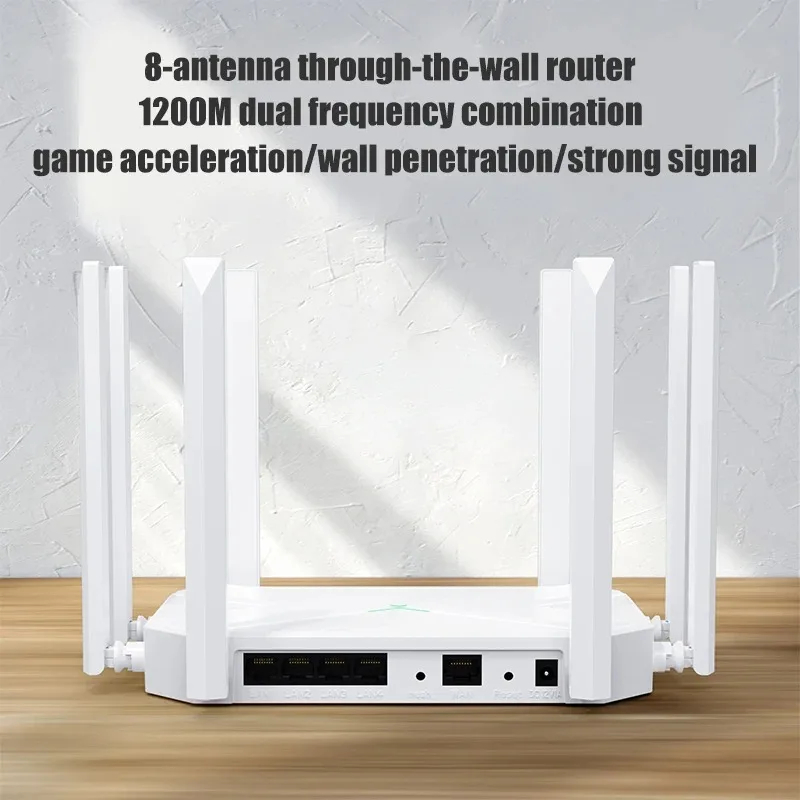 1200MWirelessRouterWIFIRepeaterDualBand24G5GPowerSignalBoosterHotspotSmootherRJ45WANLANWirelessModem-2015191-3