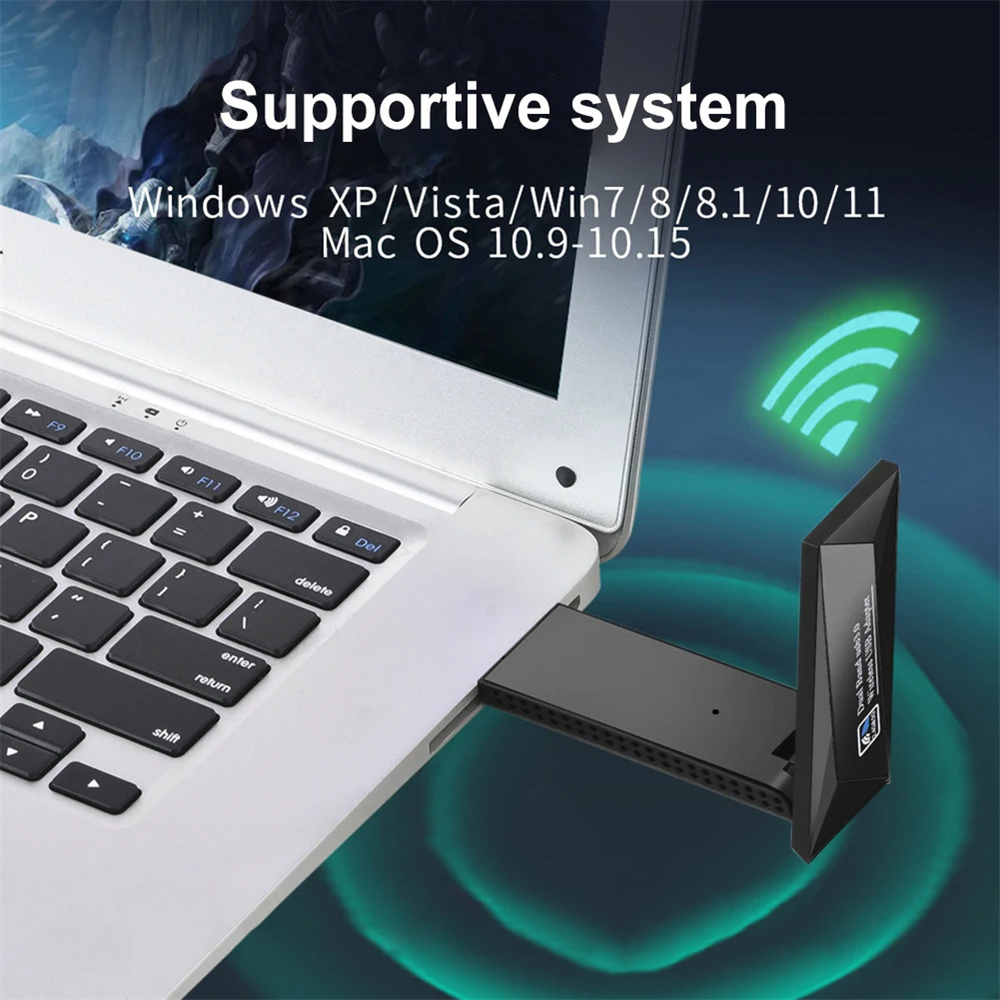 1300MbpsWirelessNetworkCardWiFiDongleUSB30AdapterDualBand2458GHzDriverFreeforPCLaptopDesktop-2001630-3