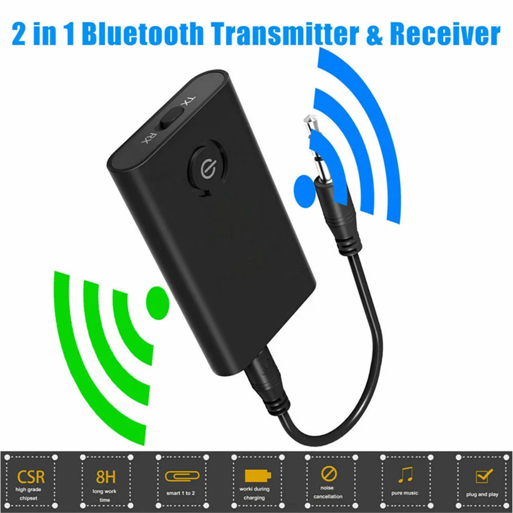 B10S2in1bluetooth50TransmitterReceiverTVPCCarSpeaker35mmAUXHifiMusicAudioAdapterHeadphonesCarStereoD-2013131-2